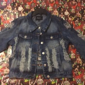 Distressed Jean jacket